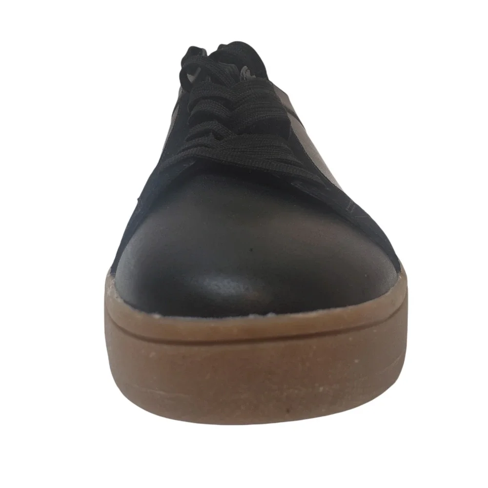 Bar III Men's Ventura Black Leather and Suede Sneakers Black - Picture 2 of 6